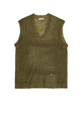 7G1P PLAIN STITCH V VEST