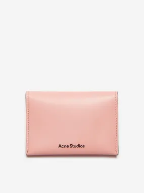 Acne Studios Kids Folded Leather Wallet in Pink (13.5cm)