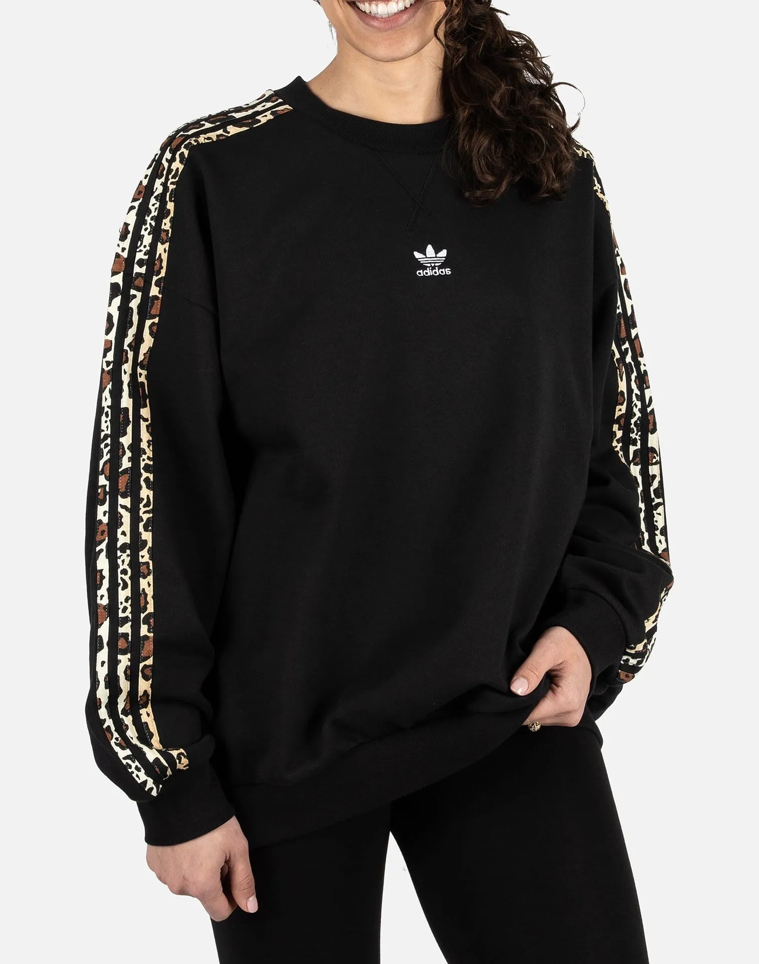 Adidas LEOPARD CREW SWEATSHIRT