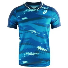 Asics Men's Match Graphic Short Sleeve - Dive Blue