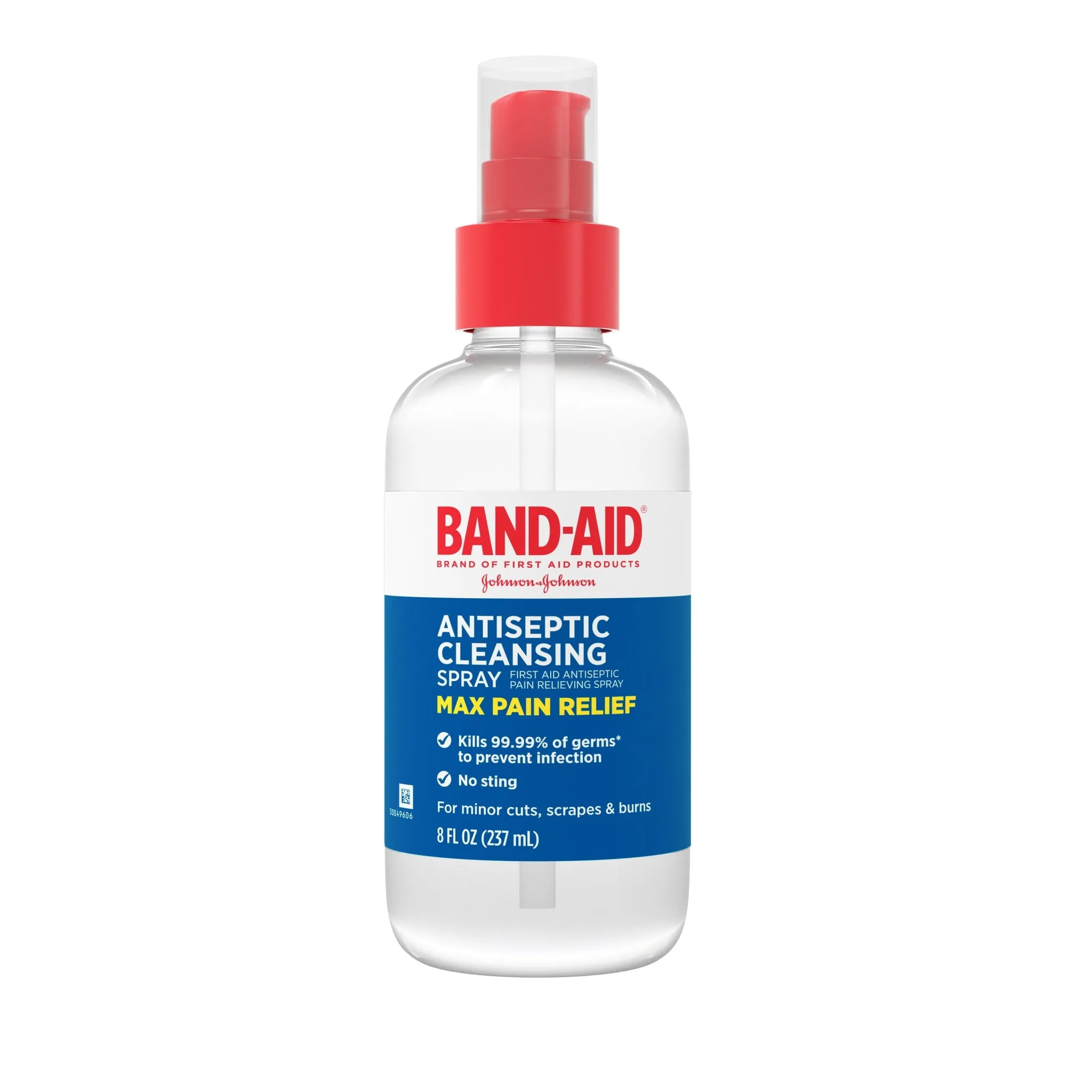 Band-Aid Brand Pain Relieving Antiseptic Cleansing Spray, 8 fl. Oz