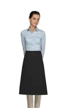 Black 3/4 Bistro Apron (1 Pocket)