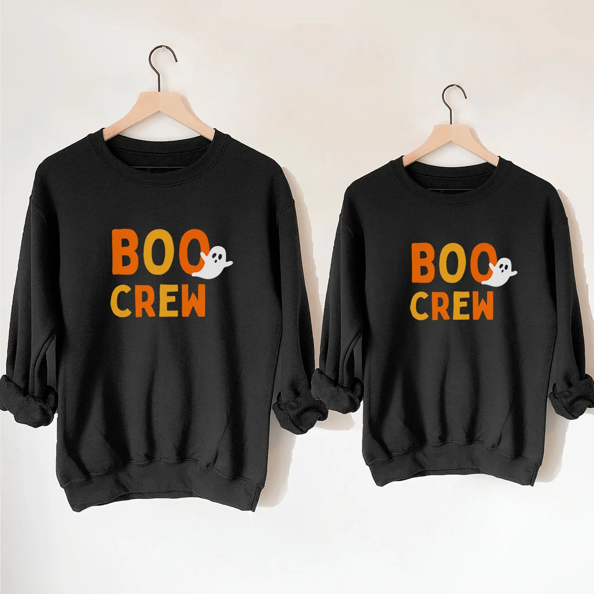 Boo Crew Ghost Matching Halloween Sweatshirts