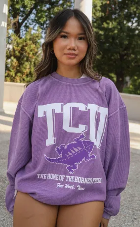 charlie southern: tcu mascot corded sweatshirt