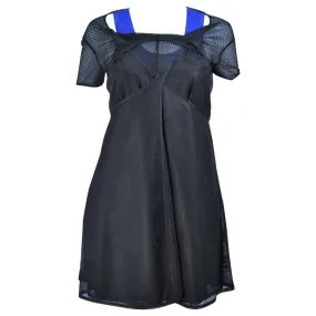 COMME DES GARÇONS Draped Black Mesh Net Dress Ensemble Size S