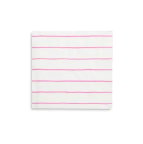 Dark Pink Frenchie Stripe Napkins