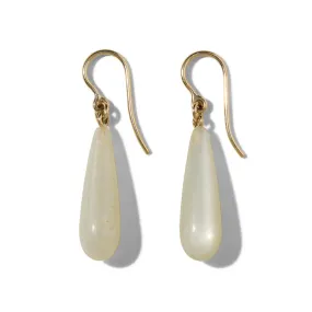 Freya Earring, Moonstone, 9kt Yellow Gold