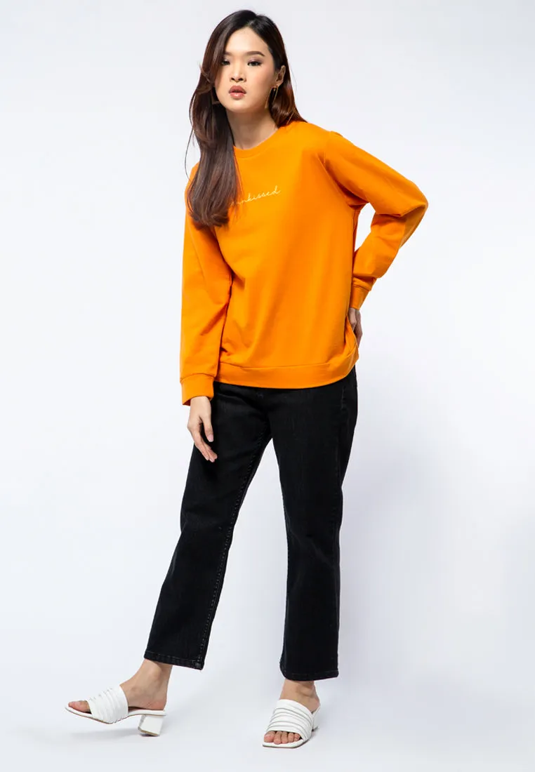 Graphic Long Sleeve Sweatshirt Pumpkin