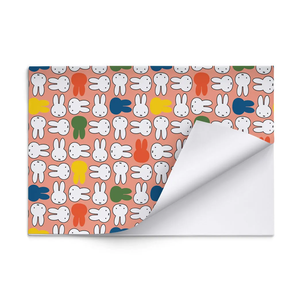 Miffy Pink Faces Gift Wrap