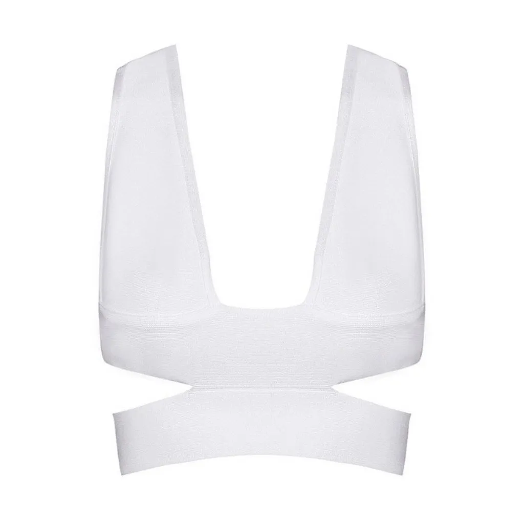 Milan Crop Top - White