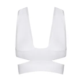 Milan Crop Top - White