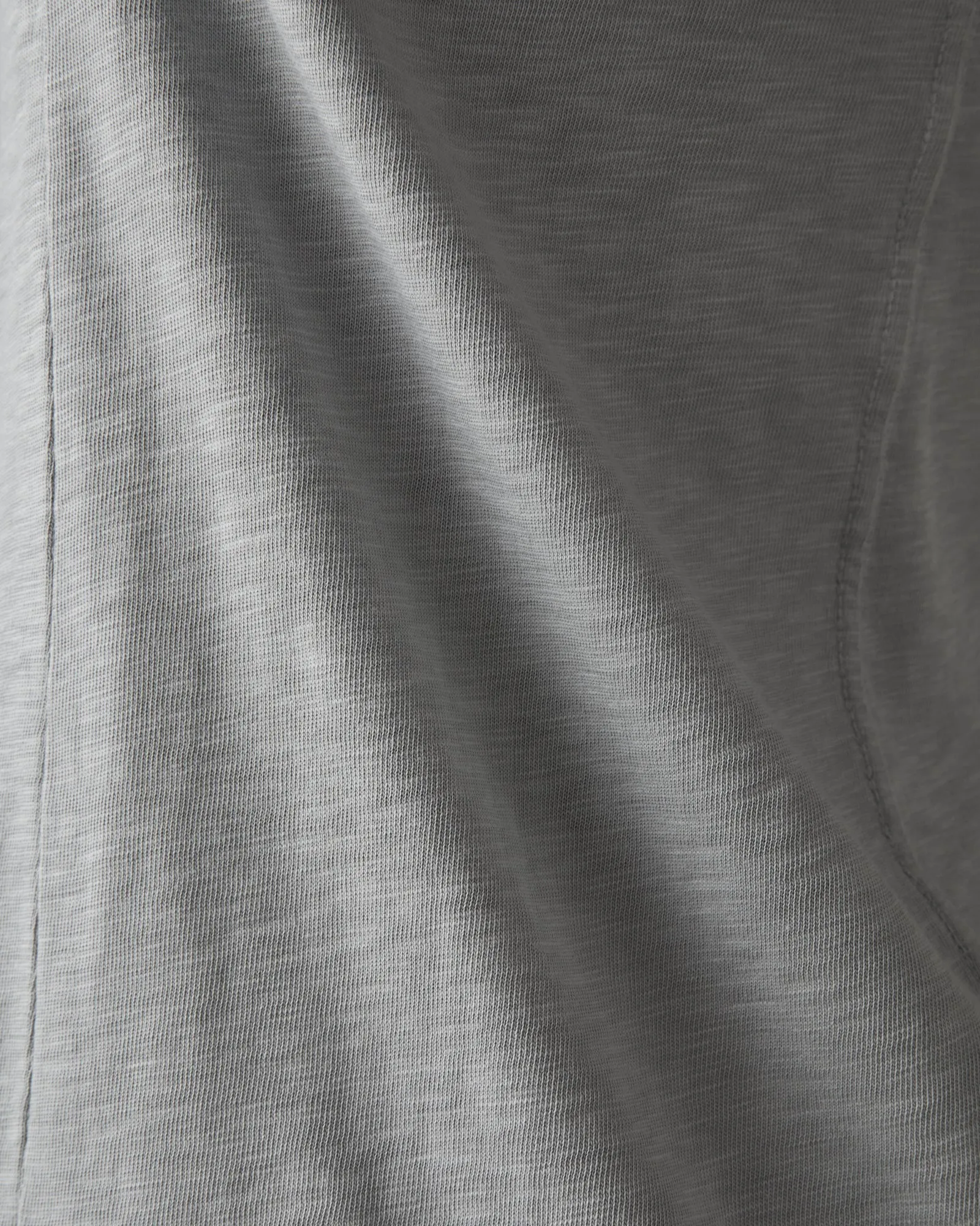 Premium Slub V-Neck Tee - Cement