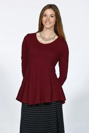 seamed jersey tunic