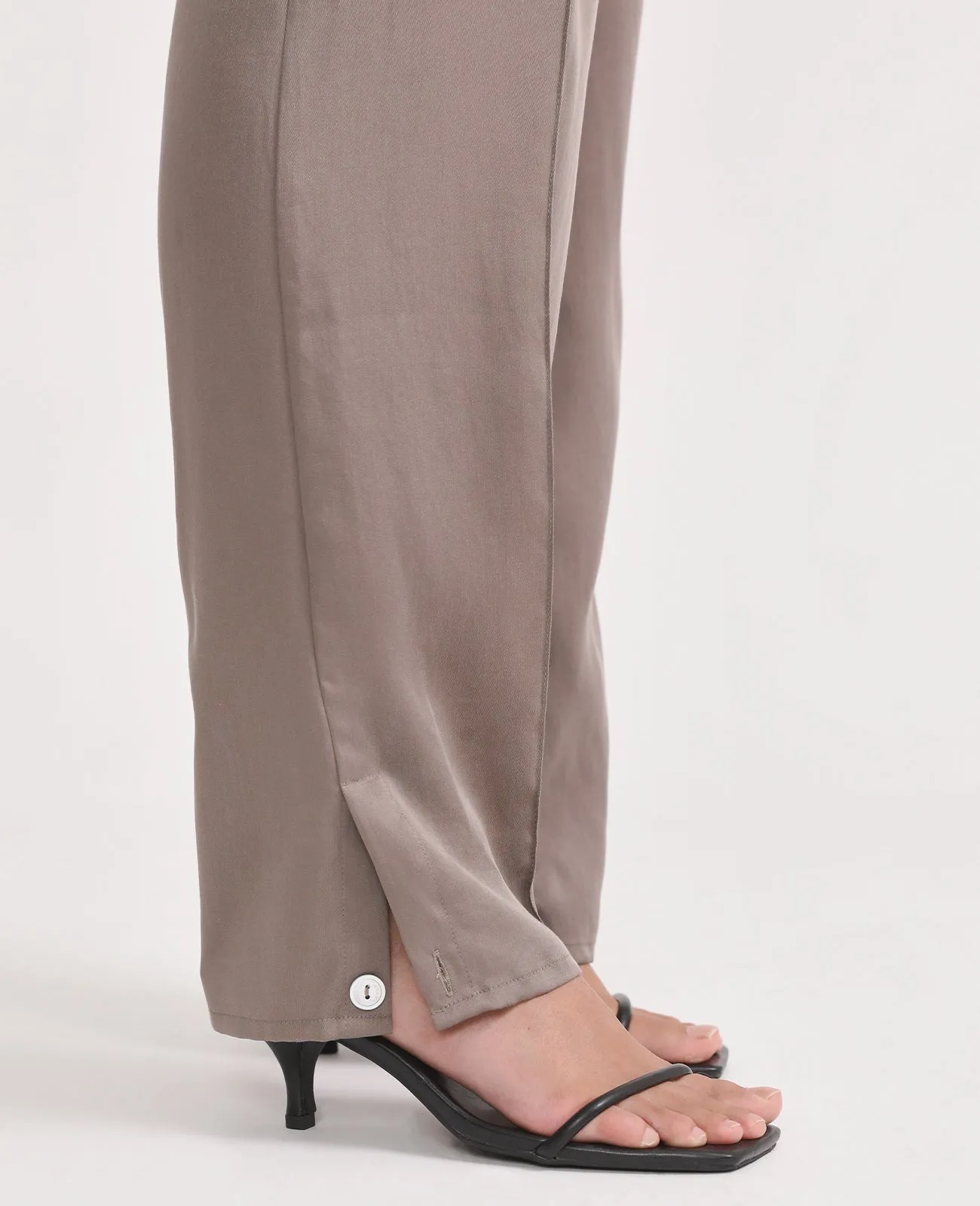 Tencel Side Slit Pant