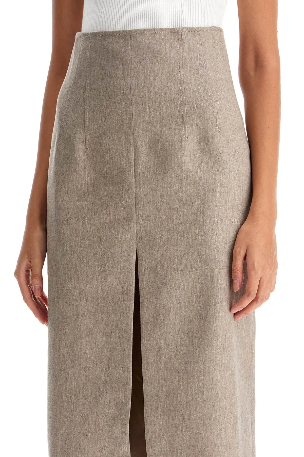 THE ANDAMANE pencil skirt with slit