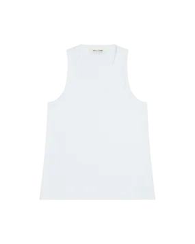 WHITE SQUARE NECK TANK TOP